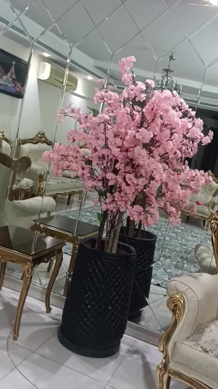 درختچه شکوفه مصنوعی صورتی نو|گل مصنوعی|تهران, آهنگ|دیوار