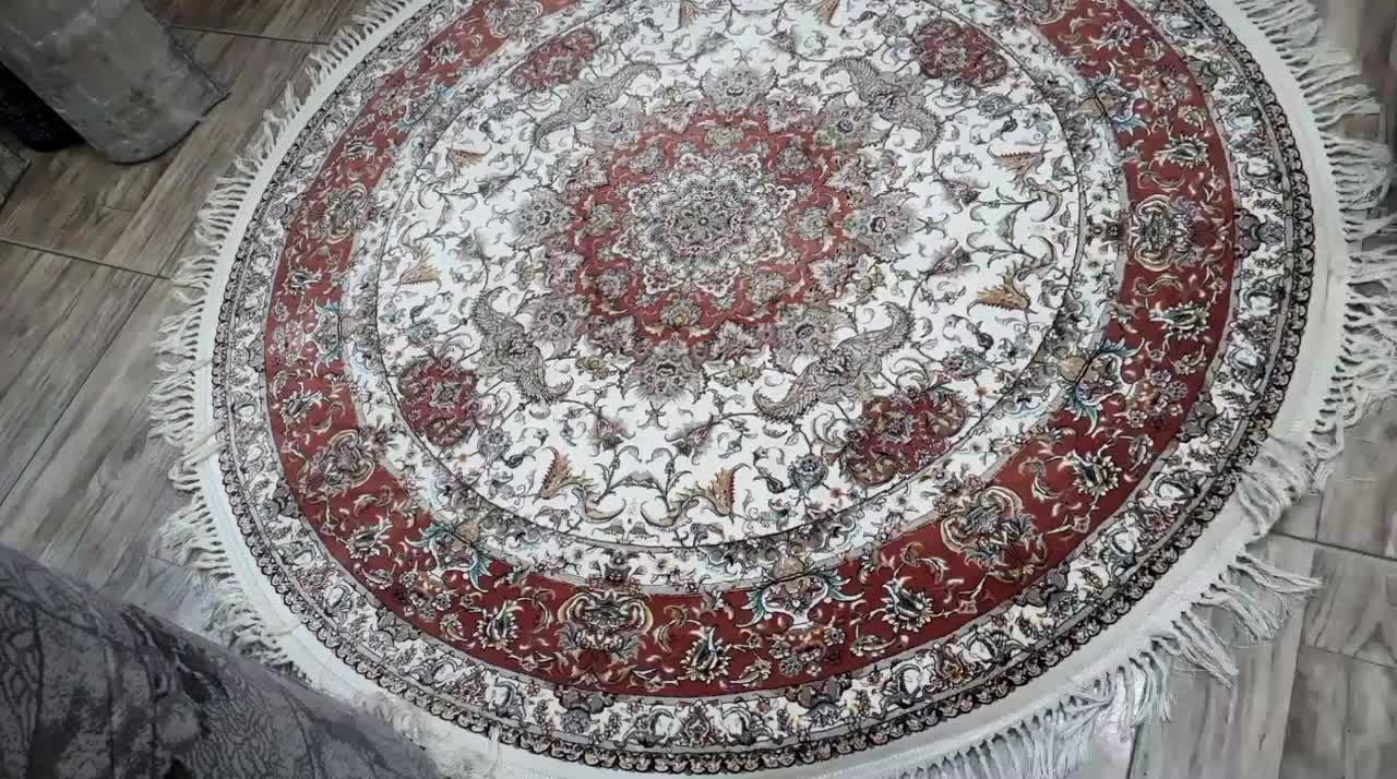 فرش دایره فرش اولیا فرش آشپزخانه ۱/۵×۱/۵ متر|فرش|تبریز, |دیوار