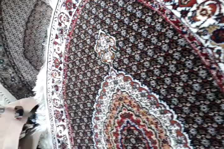 فرش ماهی‌مرینوس ۱۰۰۰شانه متر ‌۲×۲/۵متر کرم‌ خوی|فرش|تبریز, |دیوار