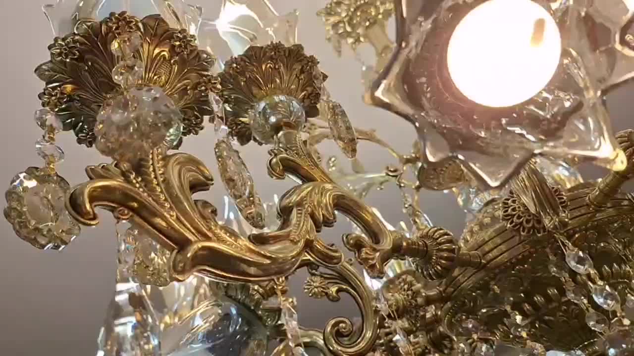 لوستر برنزی آرامش|لوستر و چراغ آویز|الوند, |دیوار