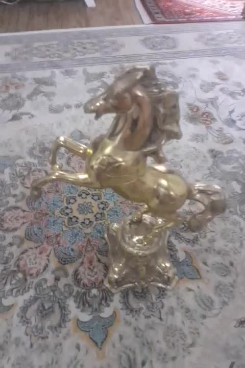 مجسمه اسب برنج|مجسمه، تندیس، ماکت|مشگین شهر, |دیوار