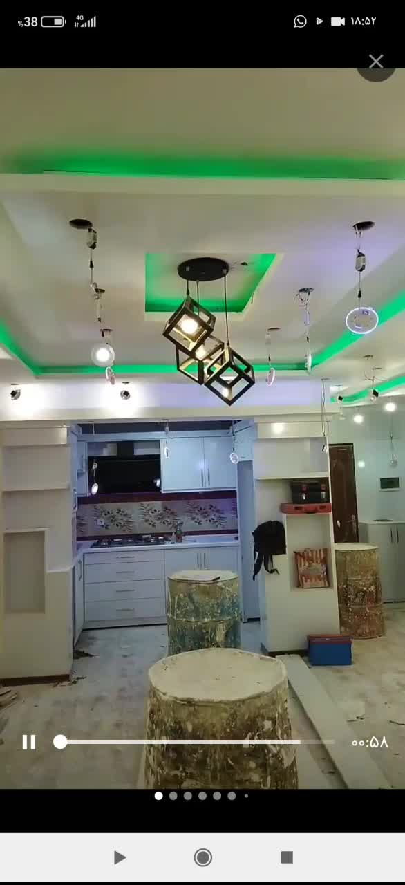 طراحی و اجرای دکوراسیون داخلی کناف تایل پی ویسی|خدمات پیشه و مهارت|گلبهار, شهر جدید گلبهار|دیوار