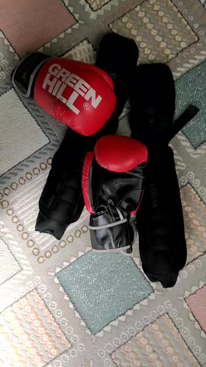 دستکش بوکس و محافظ ساق لاک‌پشتی|تجهیزات ورزشی|اسلام‌شهر, باغ فیض|دیوار