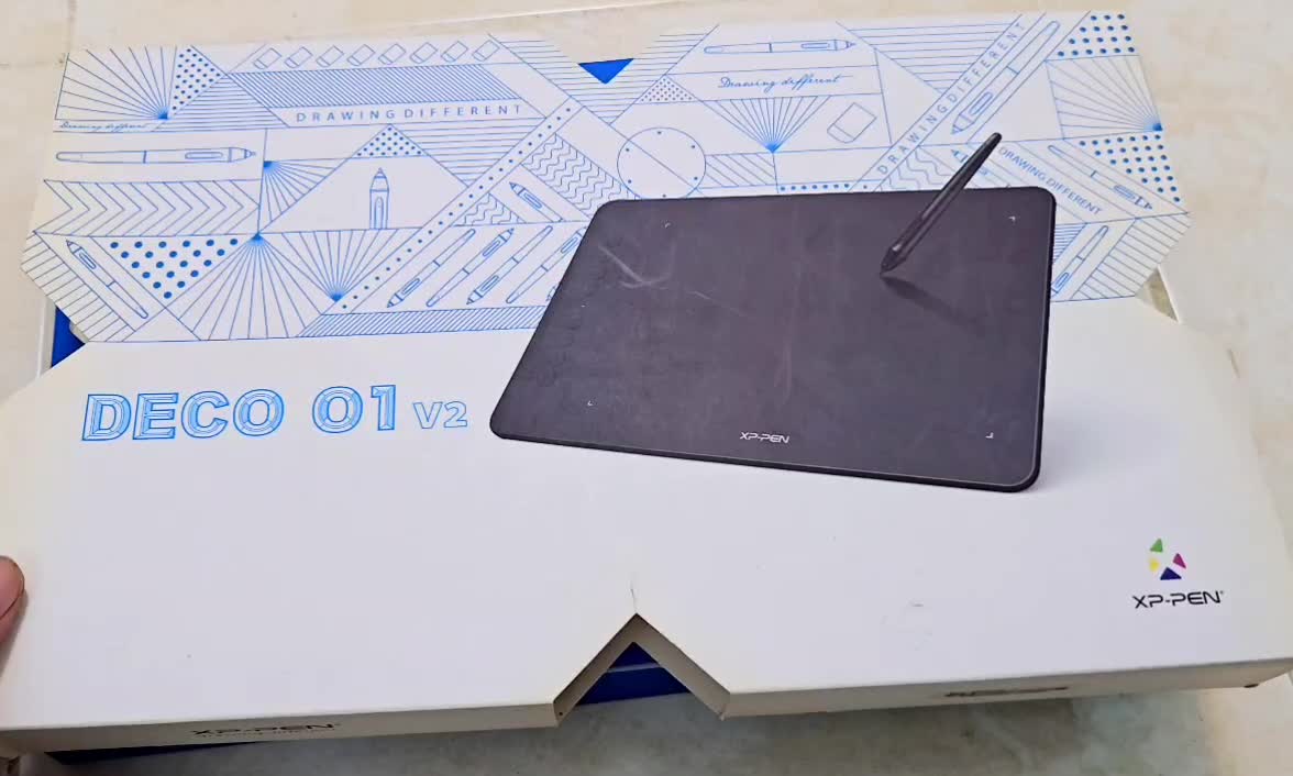 قلم نوری اکس پی پن مدل XP-PEN Deco 01 V2|قطعات و لوازم جانبی رایانه|رشت, معلم|دیوار