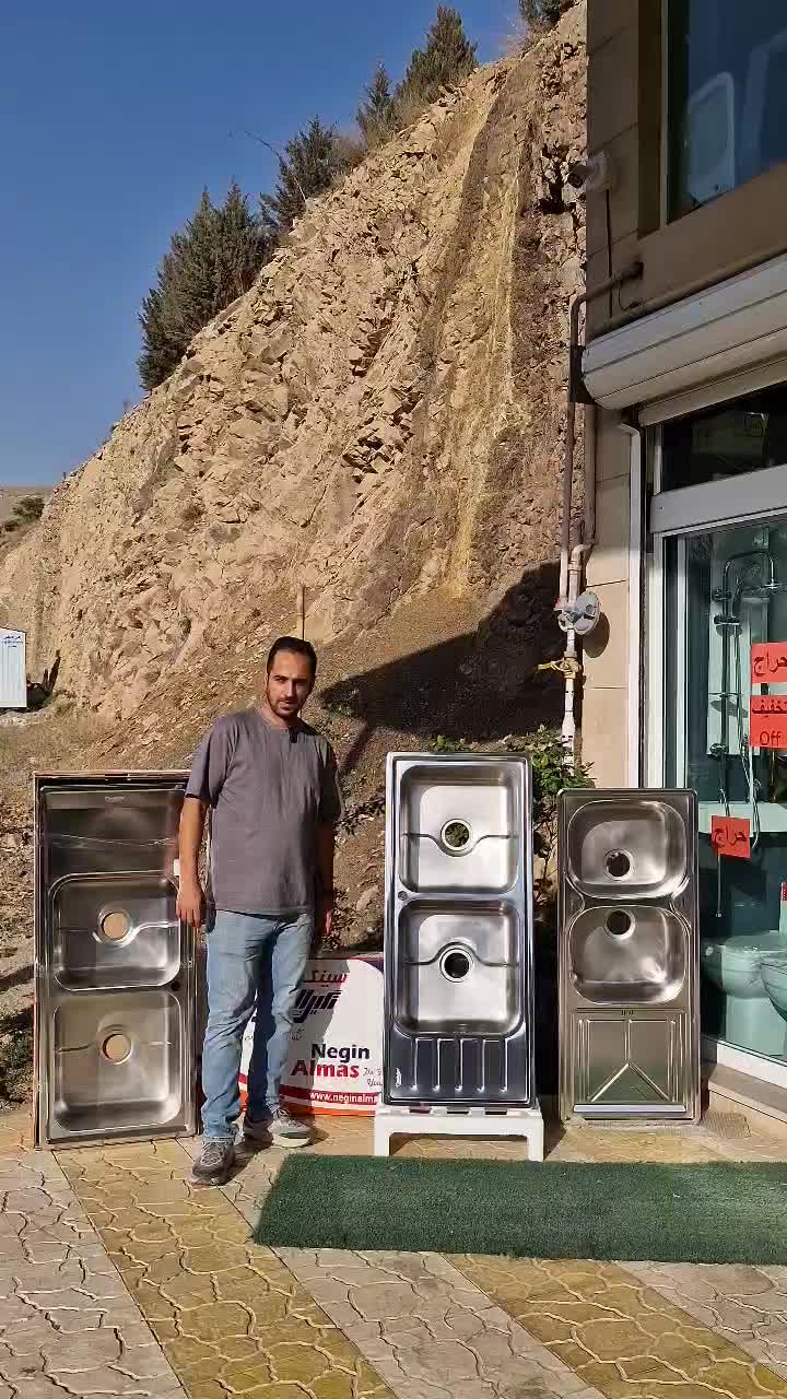 سینک نگین الماس با عمق۲۱ ورق ضخیم کدsa23|مصالح و تجهیزات ساختمان|دماوند, گیلاوند|دیوار