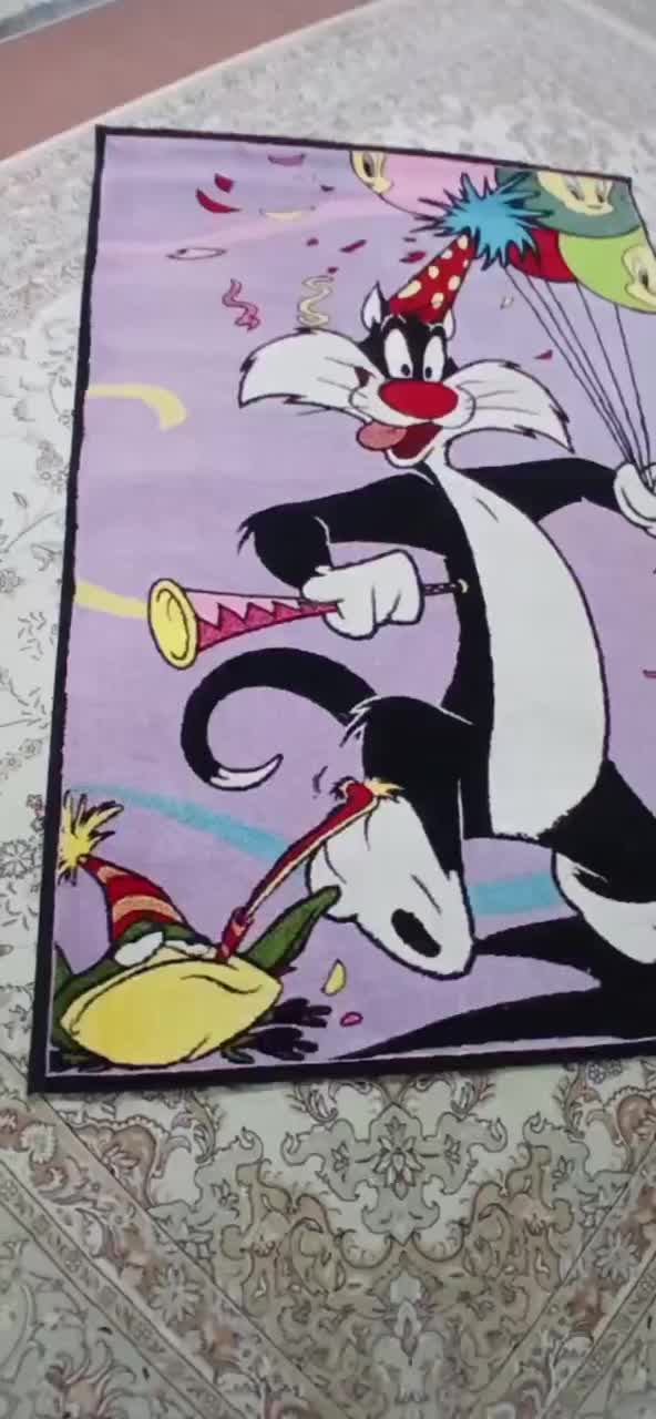 گلیم فرش کودک|گلیم، جاجیم، گبه|صحنه, |دیوار