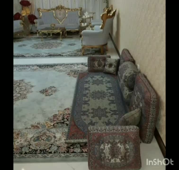 شاهنشین پشتی وست کامل ترمه سنتی|پشتی|رشت, توشیبا|دیوار