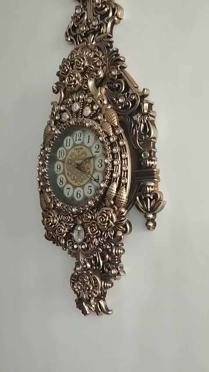 ساعت دیواری طرح برنز|ساعت دیواری و تزئینی|پارسآباد, |دیوار