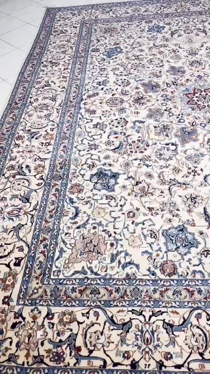 فرش نائین جفت 12متری قیمت ویژه|فرش|اصفهان, نقش جهان|دیوار