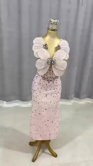 لباس مجلسی با پارچه سنگ دخترونه|لباس|پارس‌آباد, |دیوار