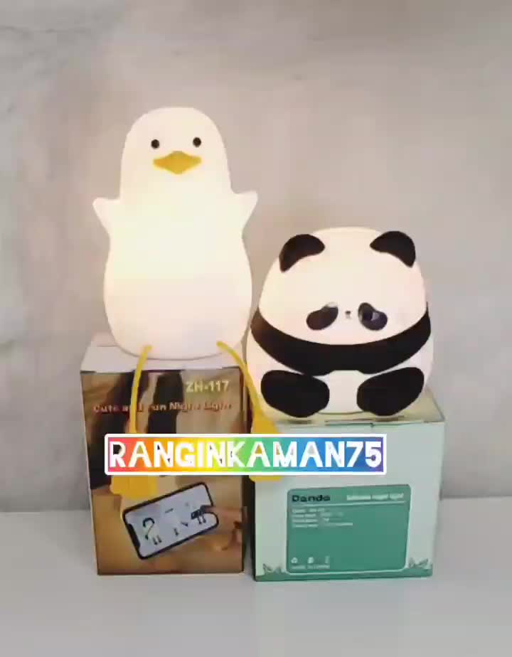 چراغ خواب سیلیکونی اردک هم کلاه دار هم بدون کلاه|چراغ خواب و آباژور|قم, چهل درخت|دیوار