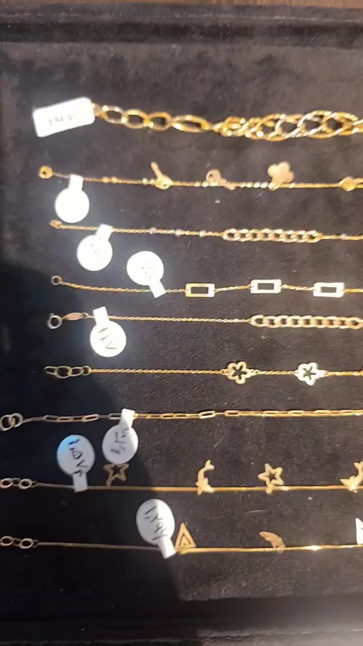 دستبند طلای زنانه و پلاک کودکانه با طراحی خاص|جواهرات|اهواز, کوی باهنر|دیوار