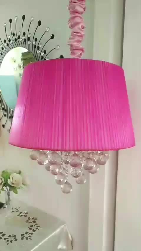 لوستر کریستالی صورتی|لوستر و چراغ آویز|تهران, سلسبیل شمالی|دیوار