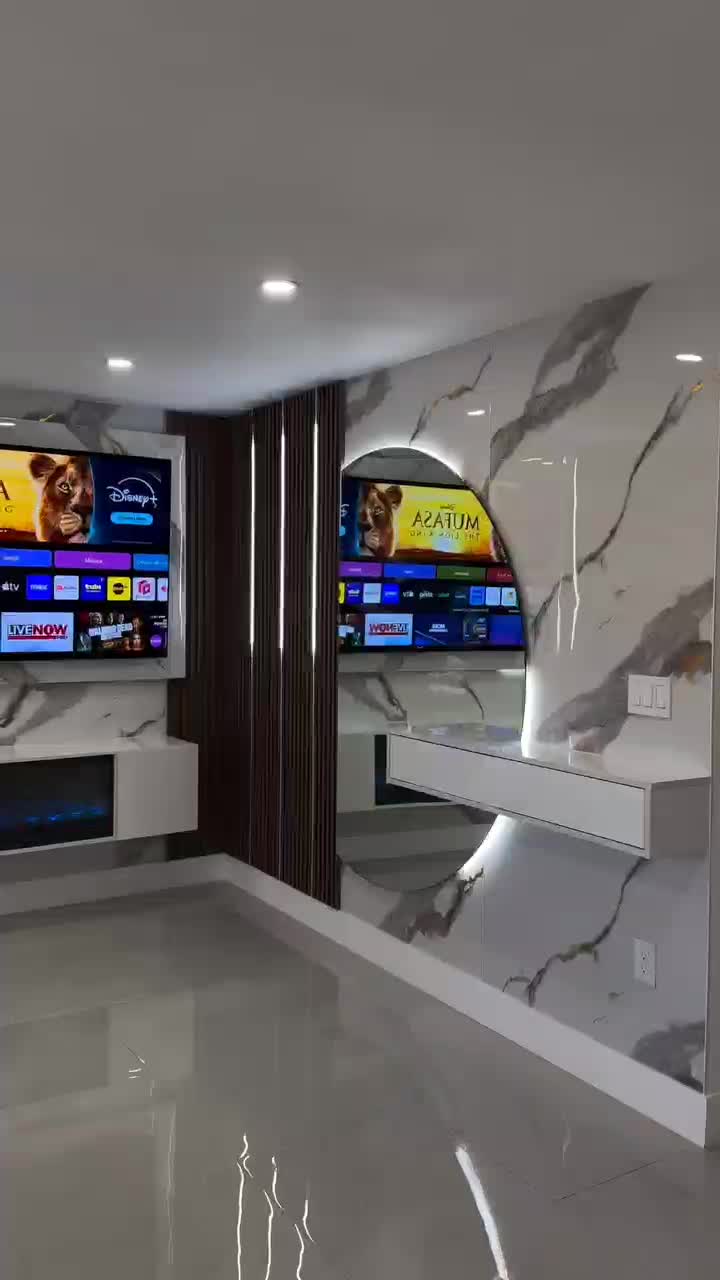 مرکز تخصصی انواع تی وی وال و tv Room TV wall مدرن|خدمات پیشه و مهارت|شیراز, فرهنگ شهر|دیوار