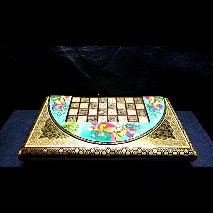 تخته نرد و صفحه شطرنج خاتم (لیلی و مجنون)|اسباببازی|تهران, تهرانسر غربی|دیوار