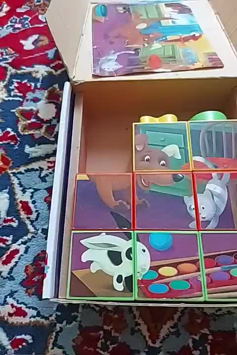 پازل معکبی اشکال|اسباب‌بازی بچه|کرج, برغان|دیوار