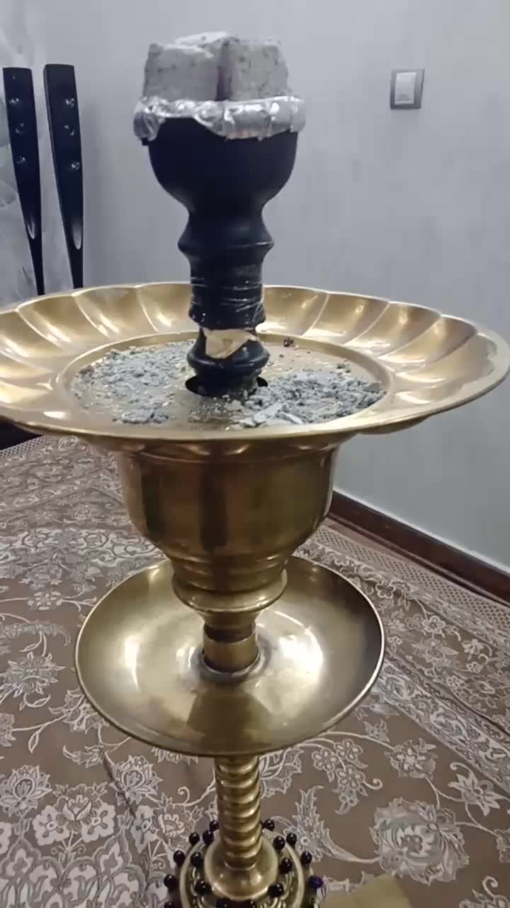 قلیان عربی تنه برنجی اعلا|صنایع دستی و سایر لوازم تزئینی|تهران, سلیمانی|دیوار