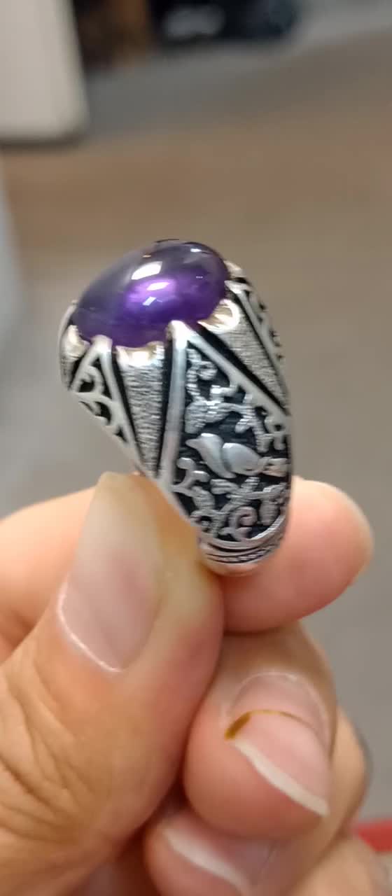 انگشتر آماتیست اروگوئه طبیعی رکاب ایران فخیم|بدلیجات|تهران, بازار|دیوار