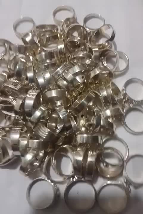 فروش عمده ۹۵ انگشتر نقره برلیان مردانه|جواهرات|قم, الوندیه و گذر صادق|دیوار