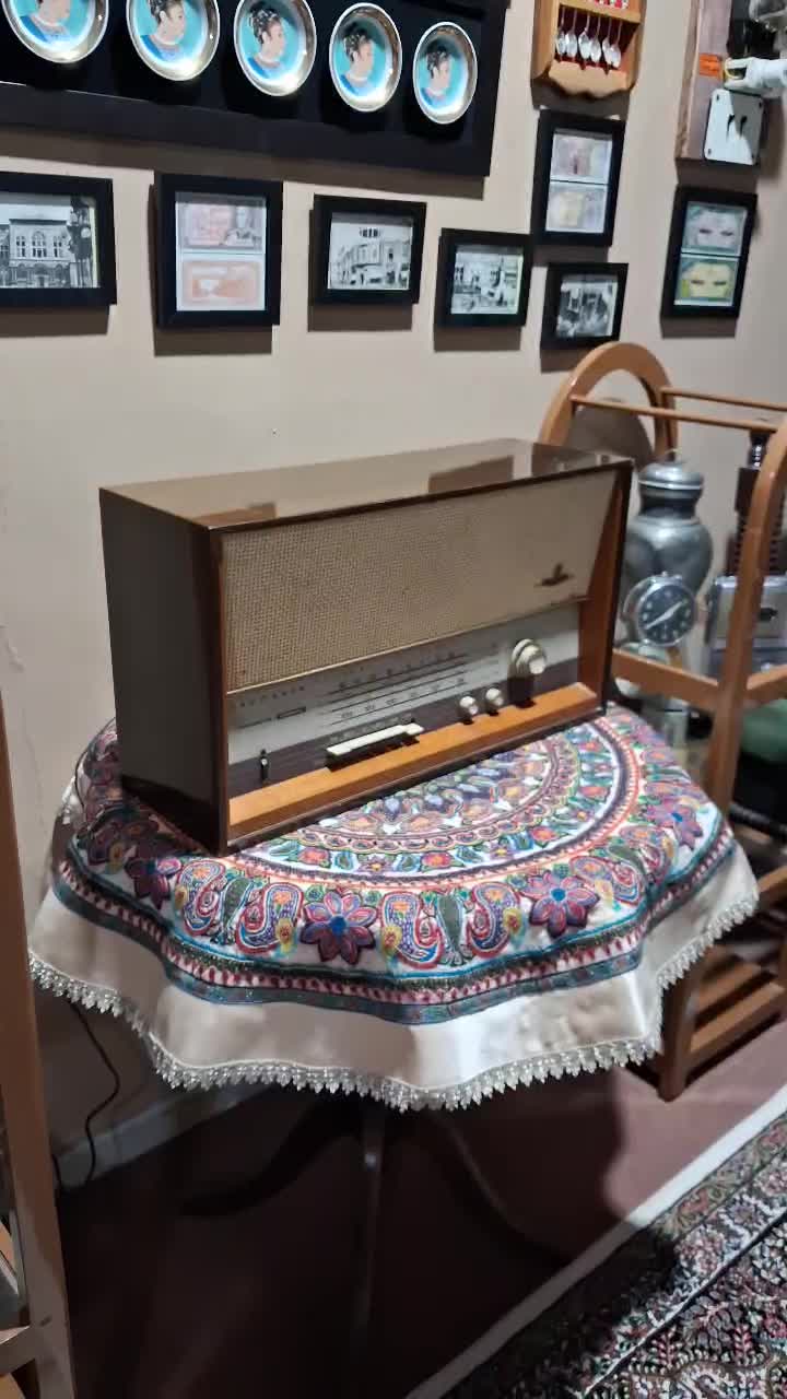 رادیو چوبی کارمن|کلکسیون اشیاء عتیقه|رفسنجان, |دیوار
