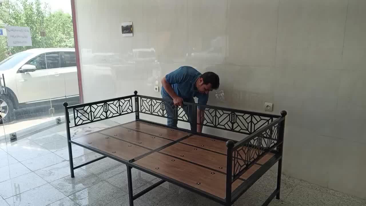 تخت سنتی فلزی تاشو (راضی نبودید پس میگیریم)|تخت و سرویس خواب|تهران, افسریه|دیوار