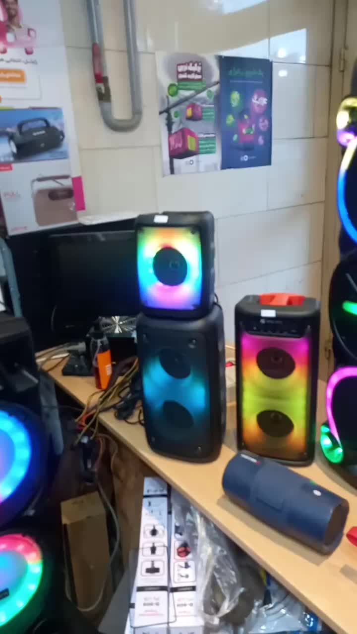 اسپیکر شارژی برقی بلوتوثی نقد اقساط|پخشکننده همراه|پیشوا, |دیوار