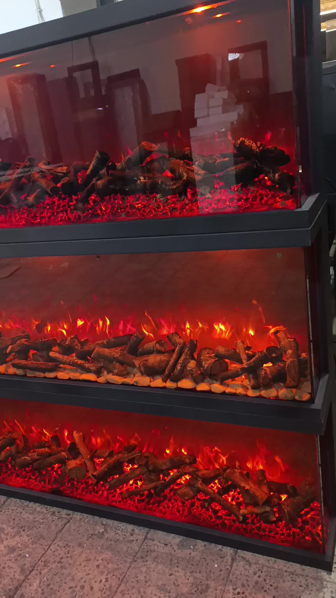 شومینه برقی وتبخیری 32رنگ|بخاری، هیتر، شومینه|شهریار, رزکان|دیوار