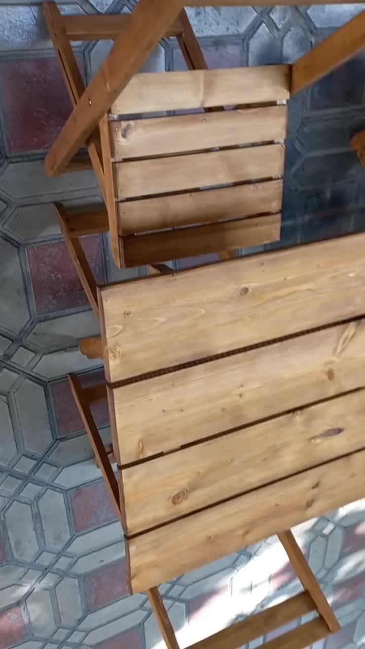 صندلی کافه ای تاشو چوبی|صندلی و نیمکت|کوهپایه, |دیوار