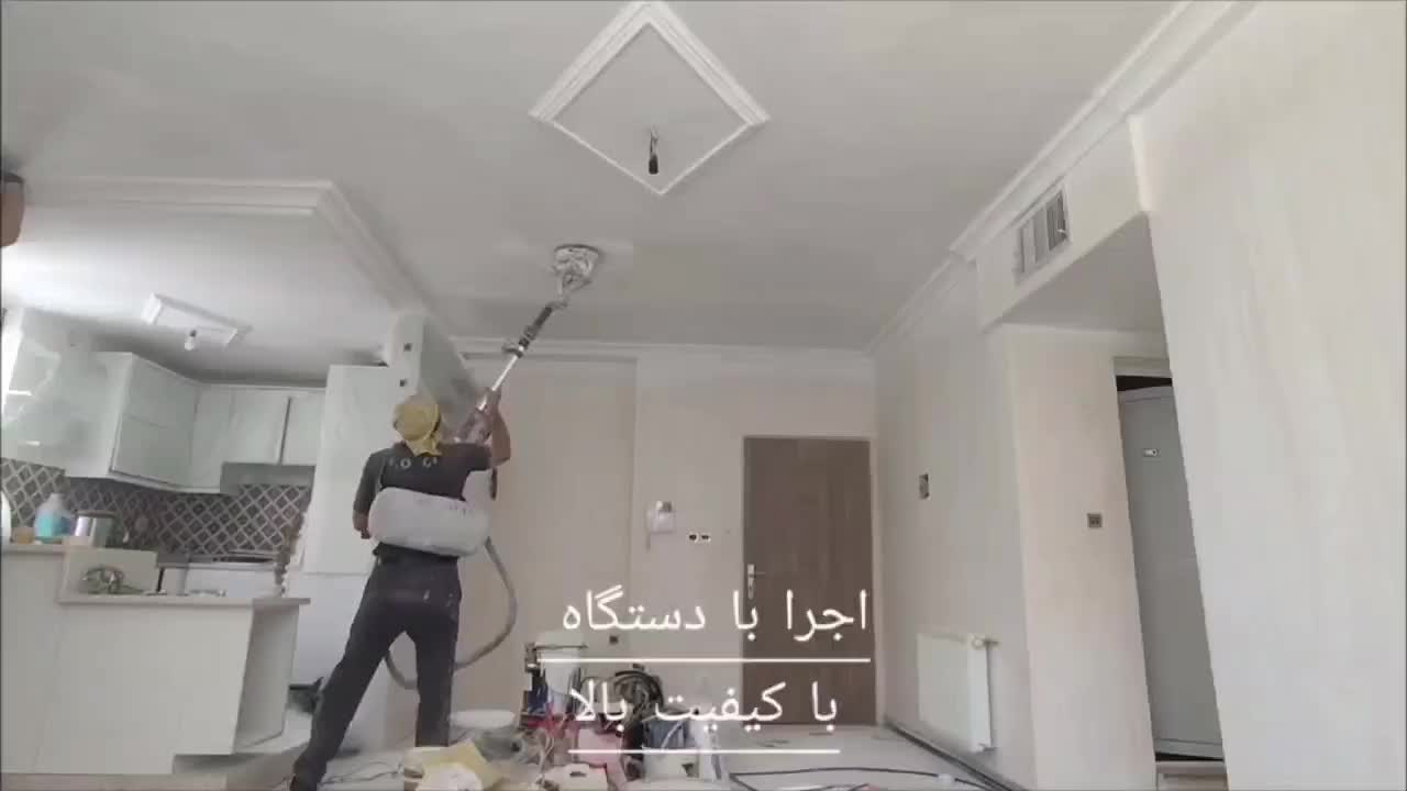 نقاشی ساختمان و نما با دستگاه|خدمات پیشه و مهارت|رامسر, |دیوار