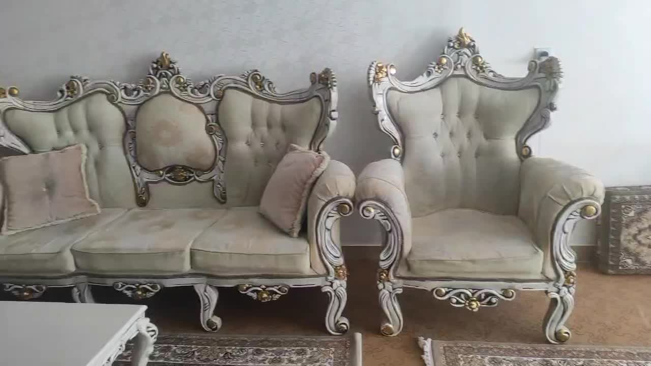 مبل سلطنتی و بوفه میز تلوزیون|مبلمان خانگی و میز عسلی|مریوان, |دیوار