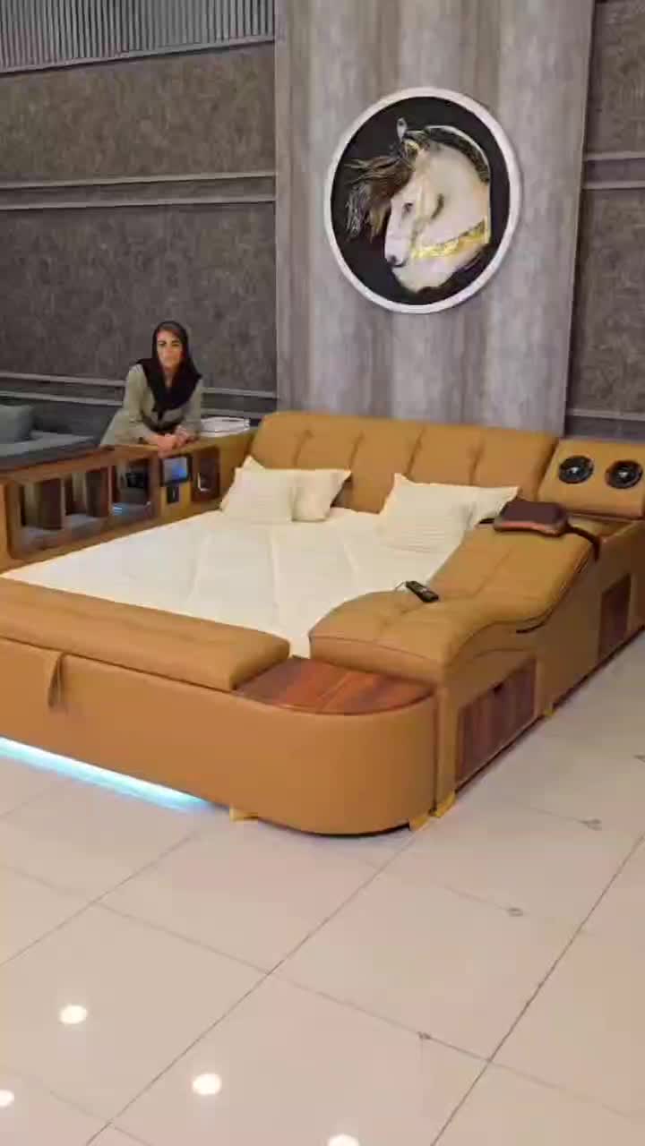 تحت تکی دونفره خاص ام دی اف جدید|تخت و سرویس خواب|خسروشاه, |دیوار