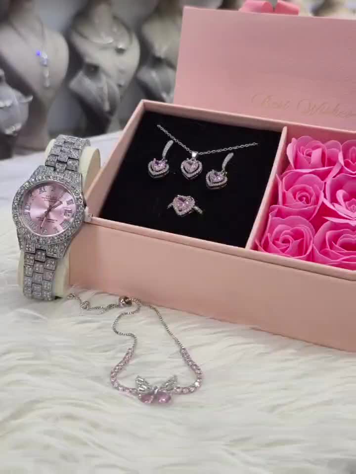 ست ساعت و سرویس قلب صورتی|ساعت|اسلام‌شهر, باغ فیض|دیوار