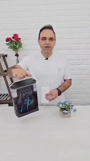 پنکه مه پاش جدید با پنج بخورسرد و چراغ ال ای دی|پنکه و تصفیه‌کنندهٔ هوا|لامرد, |دیوار