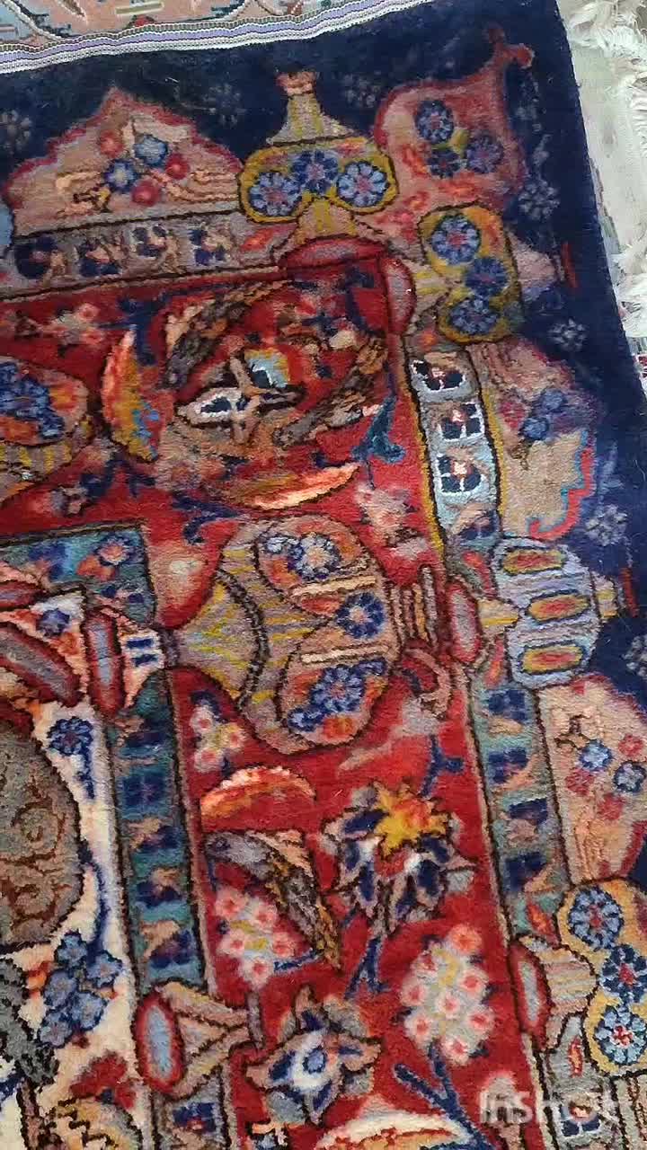 فرش دستباف 6متری کارکرده کاشمر|فرش|کاشمر, |دیوار