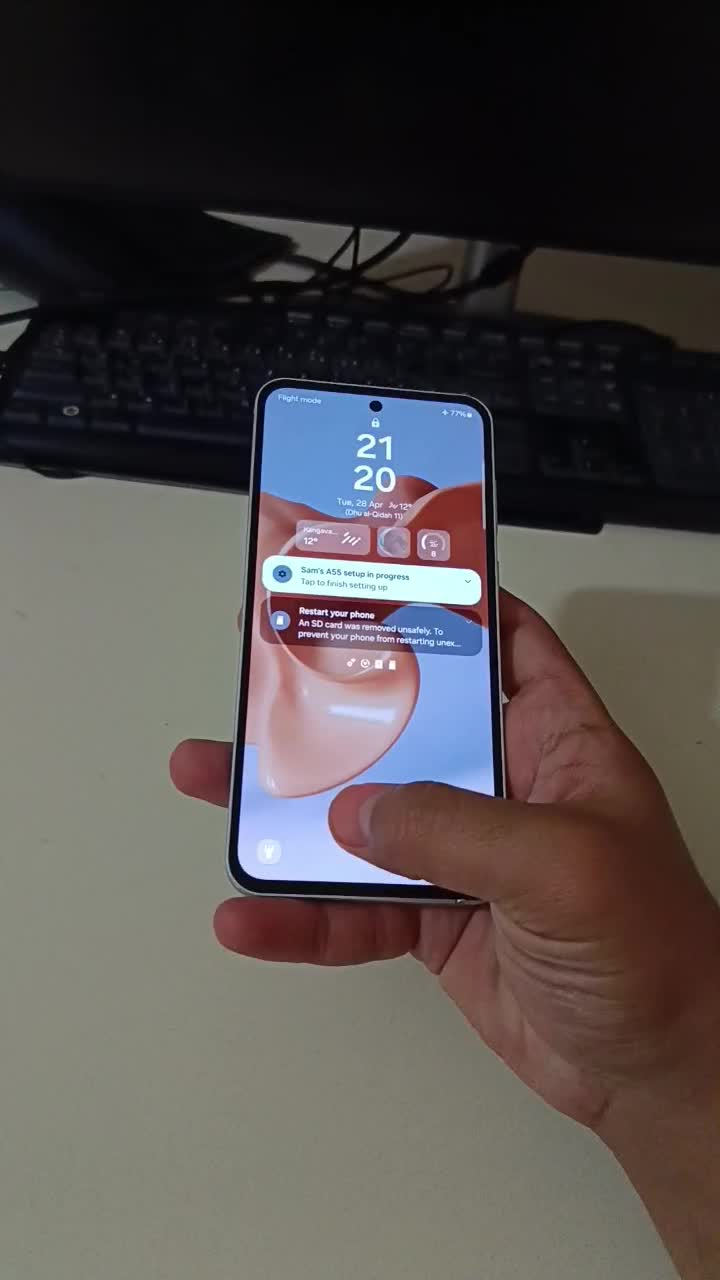 A55 5G 8/256|موبایل|کنگاور, |دیوار