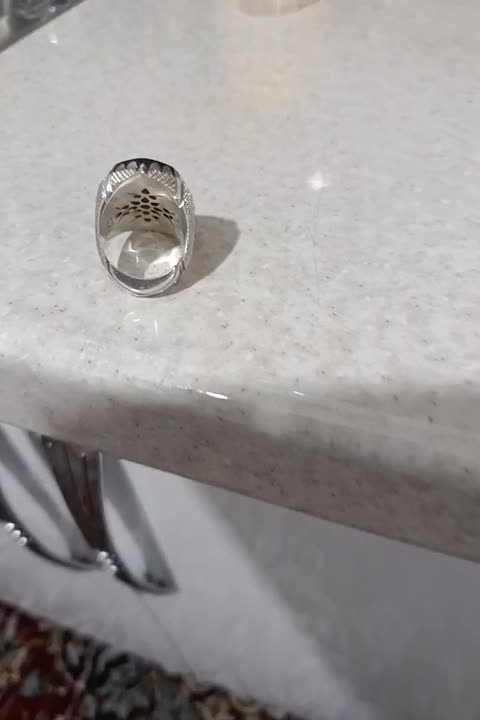 انگشتر خطی ،نگین یمنی|جواهرات|شیراز, شاهچراغ|دیوار