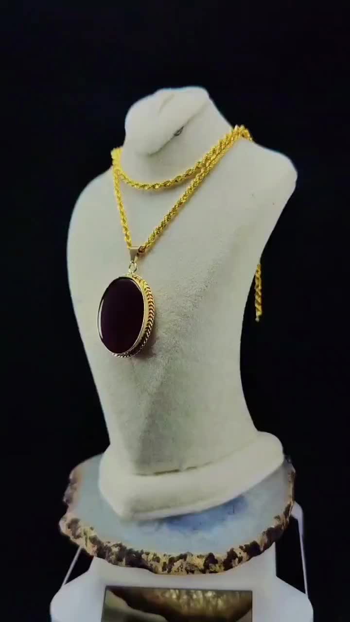 مدال قاب سنگ دستساز تابیده ساده و زیبا|جواهرات|یاسوج, |دیوار