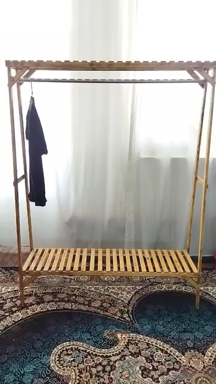 رگال چوبی لباس مناسب مغازه لباسفروشی سیسمونی دکور|بندرخت و رخت‌آویز|میبد, |دیوار