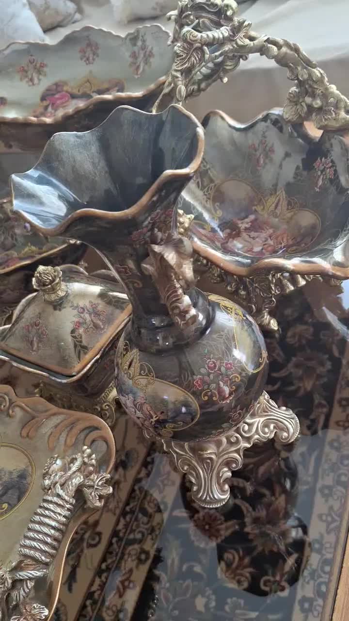 ظروف دکوری، داخل گنجه ای. گلدکیش. لیلی مجنون|ظروف سرو و پذیرایی|مشهد, آزادشهر|دیوار