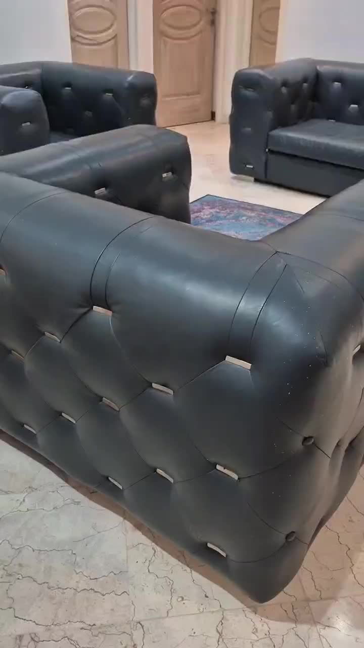 مبل چستر تمام چرم طبیعی واقعی|مبلمان خانگی و میز عسلی|تهران, پونک|دیوار