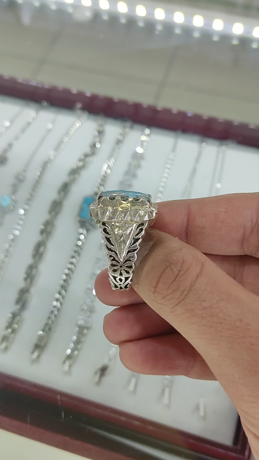 انگشتر دستساز فیروزه نیشابور استاد باصری|بدلیجات|اصفهان, قائمیه|دیوار