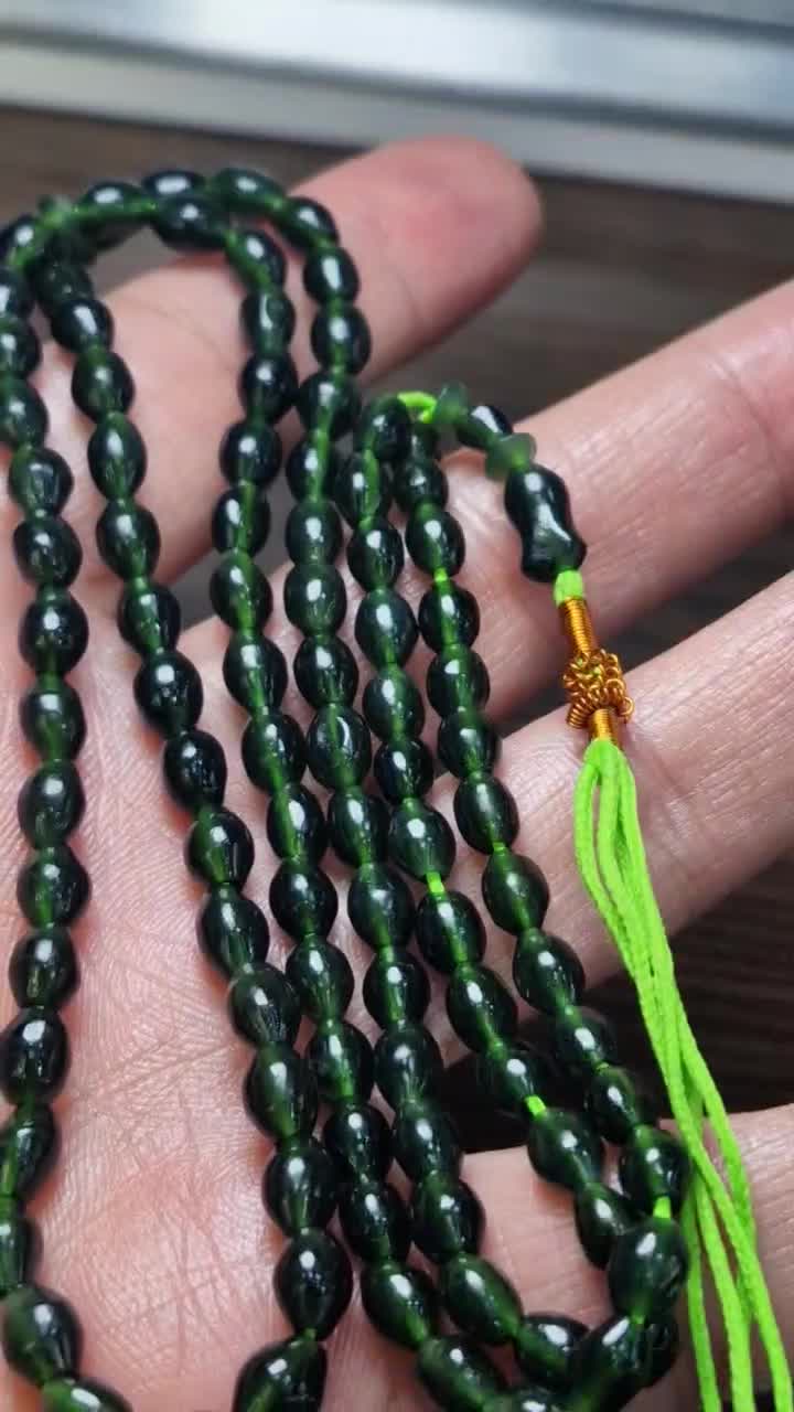 شاه مقصود افغان ۱۰۱ دانه سبز یشمی|جواهرات|ری, هاشم‌آباد|دیوار