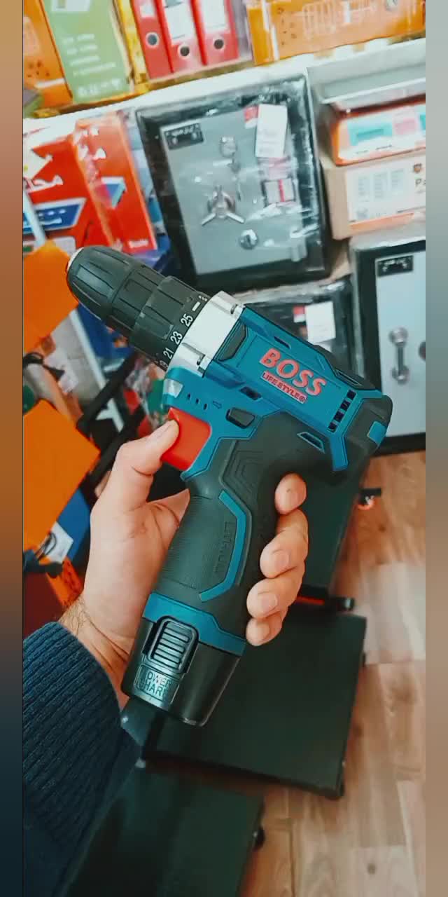 دریل شارژی باس دو باتری کیف دار boss|فروشگاه و مغازه|لاهیجان, بازکیاگوراب|دیوار