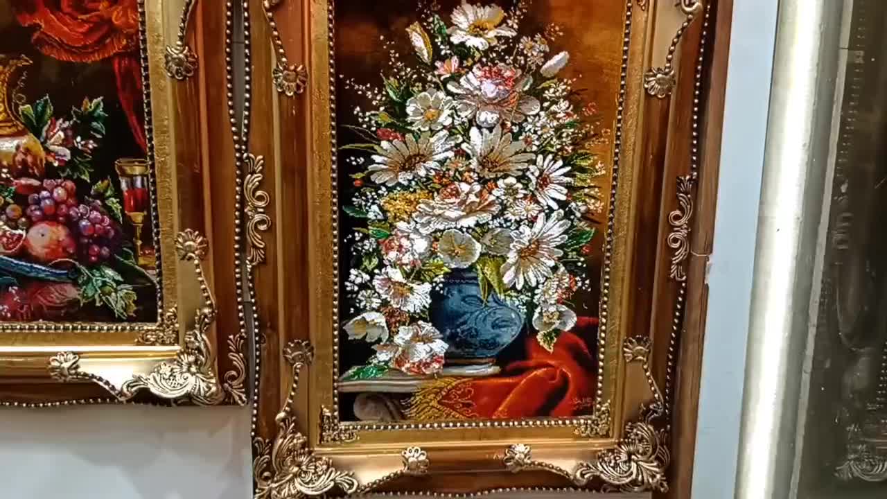 انواع تابلو فرش دستبافت|تابلو فرش|ارومیه, |دیوار