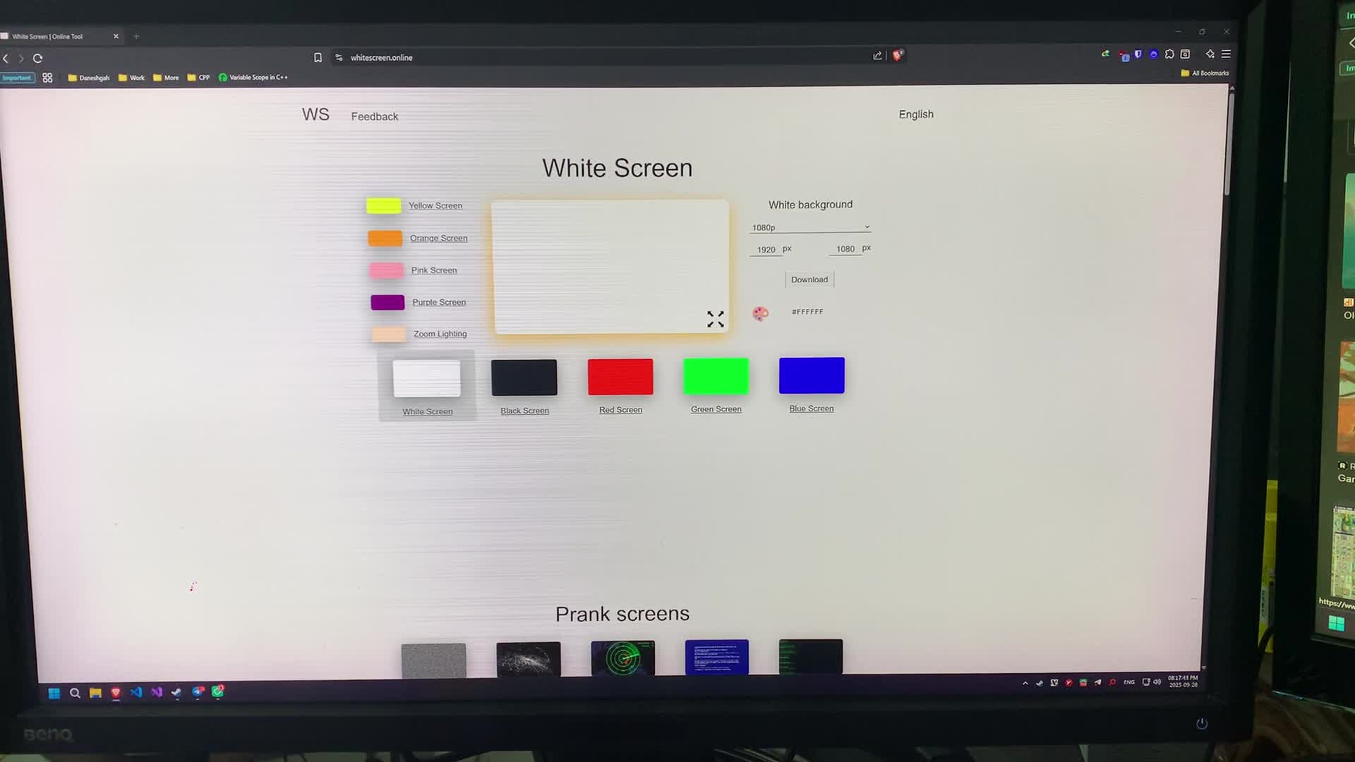 مانیتور BenQ ۲۷ اینچ 4K|قطعات و لوازم جانبی رایانه|ری, فیروزآبادی|دیوار