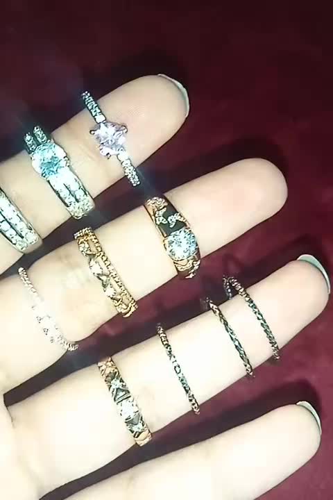 تعدادی انگشتر رنگ ثابت استیل و ژوپینگ اصل|بدلیجات|قم, ولیعصر|دیوار