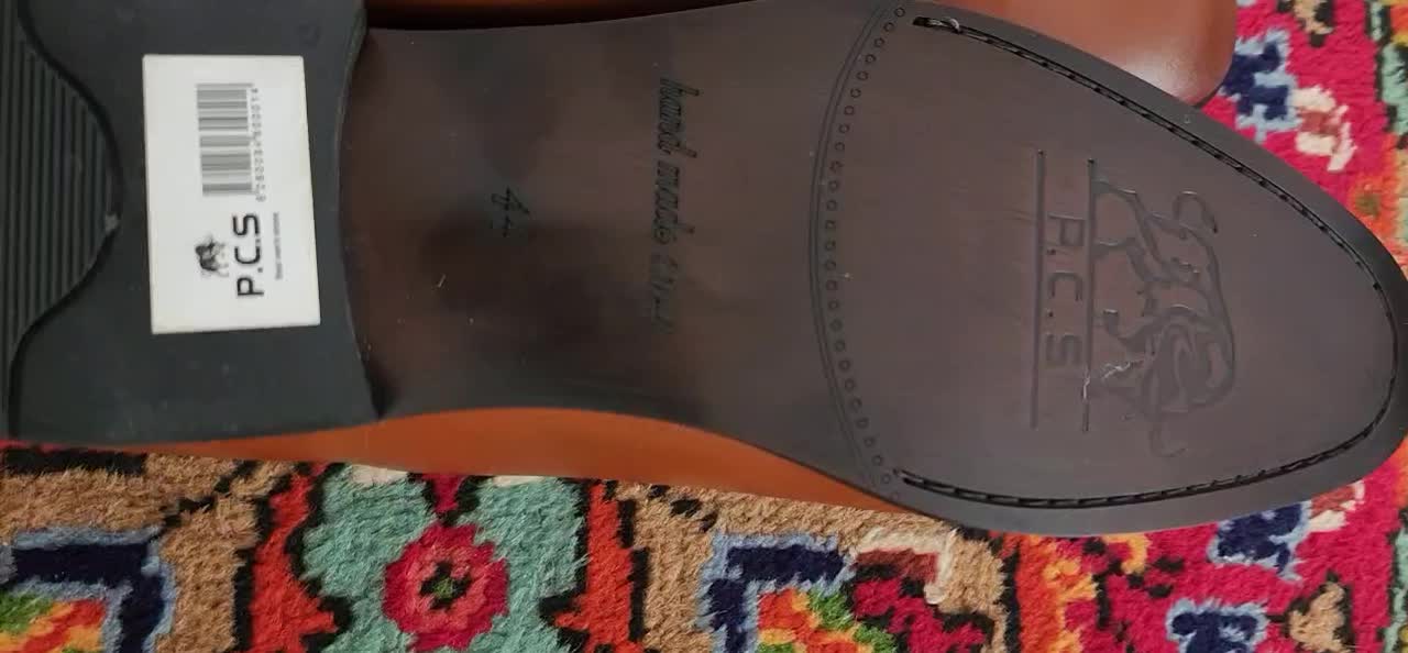 کفش چرم اصل مجلسی سایز ۴۴ دست دوز|کیف، کفش، کمربند|ماکو, |دیوار