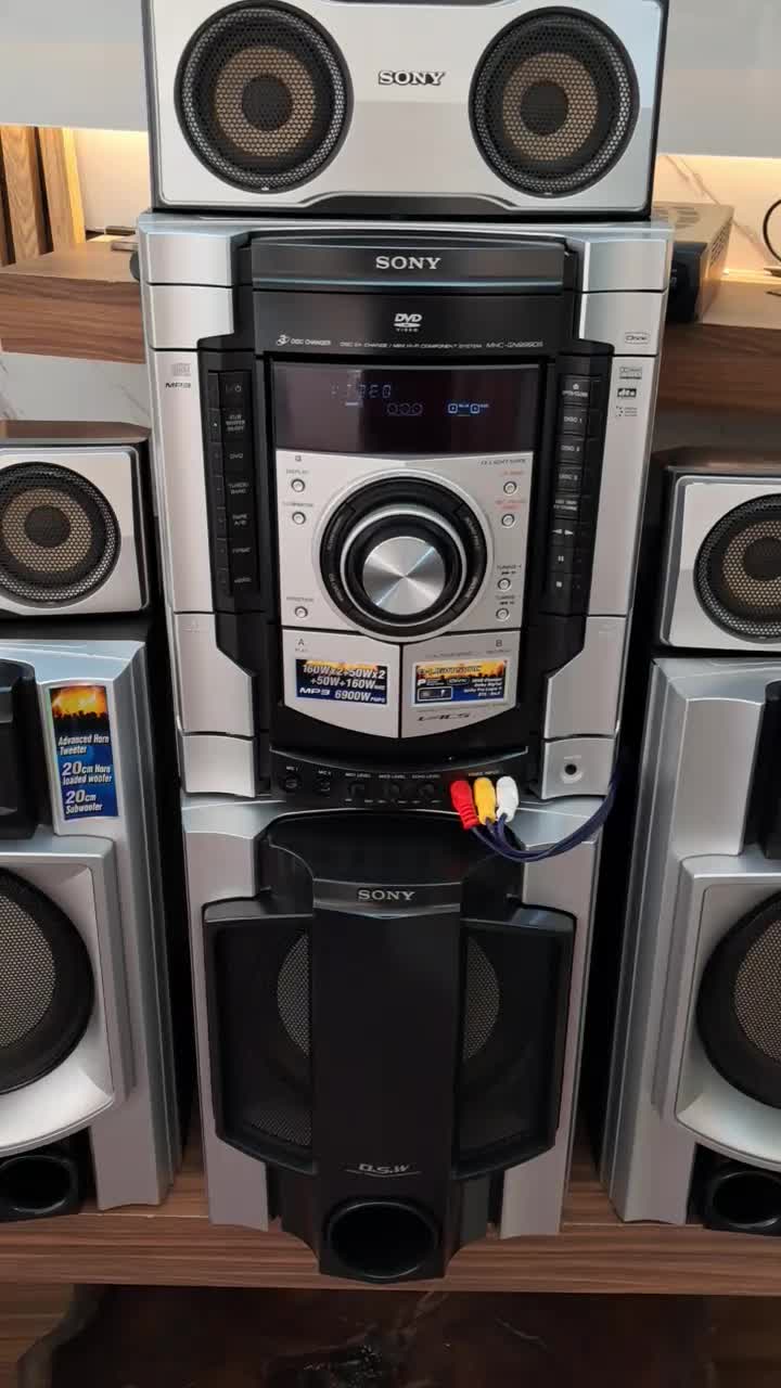 سیستم ظبط سونی Gn 999 DR هیولای صدا وقدرت بیس|سیستم صوتی خانگی|اصفهان, آبشار|دیوار