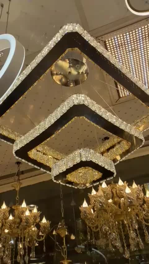 لوستر مدرن ۳طبقه 60/40/20 بزرگ|لوستر و چراغ آویز|تهران, امام زاده حسن|دیوار