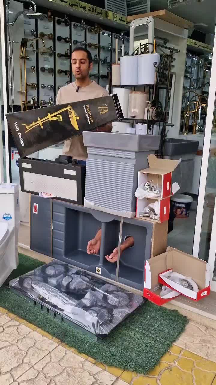 روشویی کابینتی دیواری با آینه بک لایت|لوازم سرویس بهداشتی|دماوند, گیلاوند|دیوار